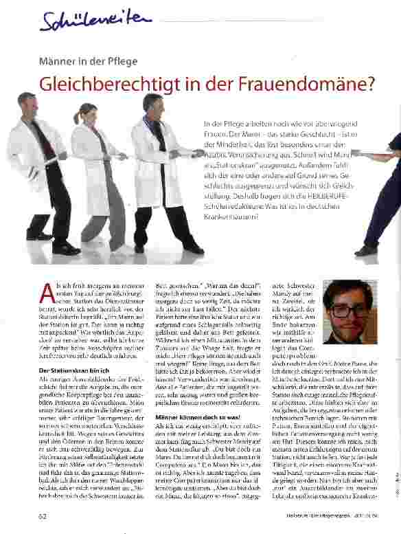 Vorschauseite 1: Gleichberechtigt in der Frauendomäne?