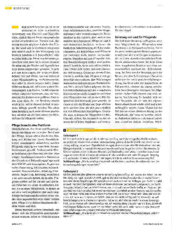 Vorschauseite 2: Beratung in der Pflege -mal anders