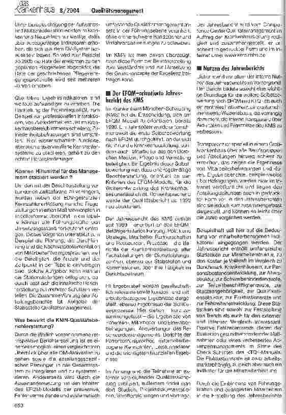 Vorschauseite 3: QualitätsmanagementQualitätsberichterstattung -Nutzen für wen?