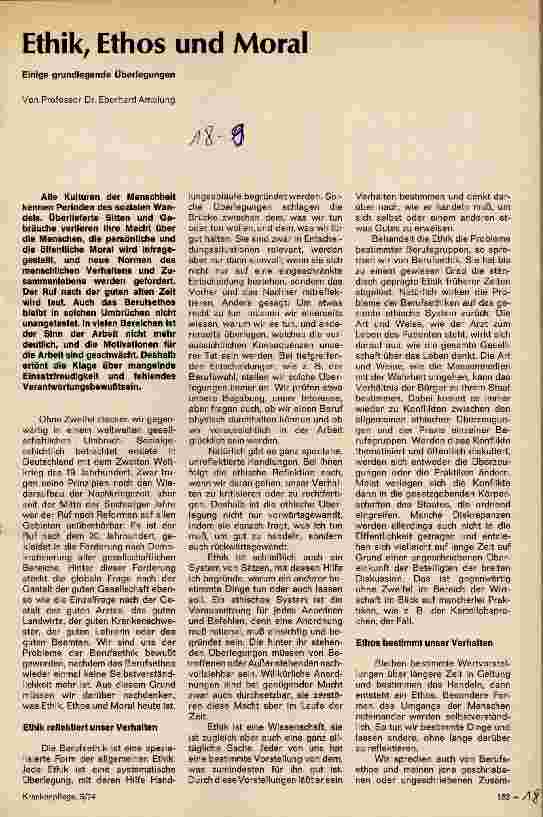 Vorschauseite 1: Ethik, Ethos und Moral Einige grundlegende Überlegungen