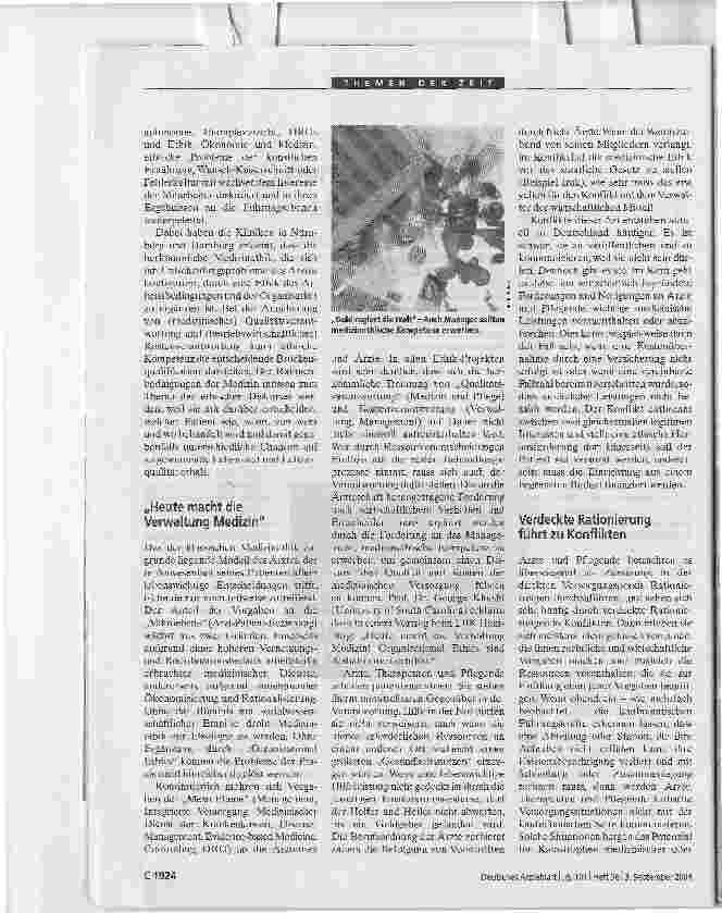 Vorschauseite 2: Brücke zwischen Qualität und ÖkonomieEthik der Heilberufe