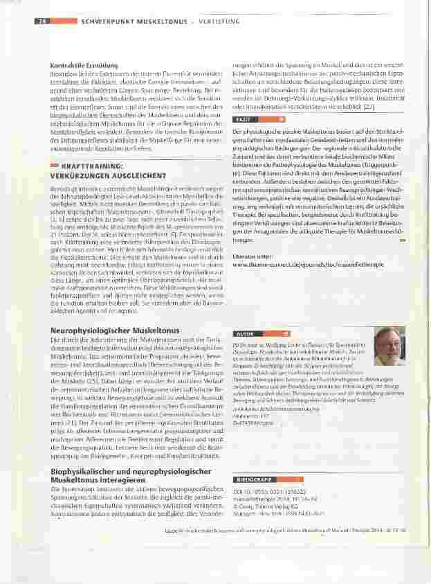 Vorschauseite 5: Biophysikalisch passiver und neurophysiologisch aktiver Muskeltonus?