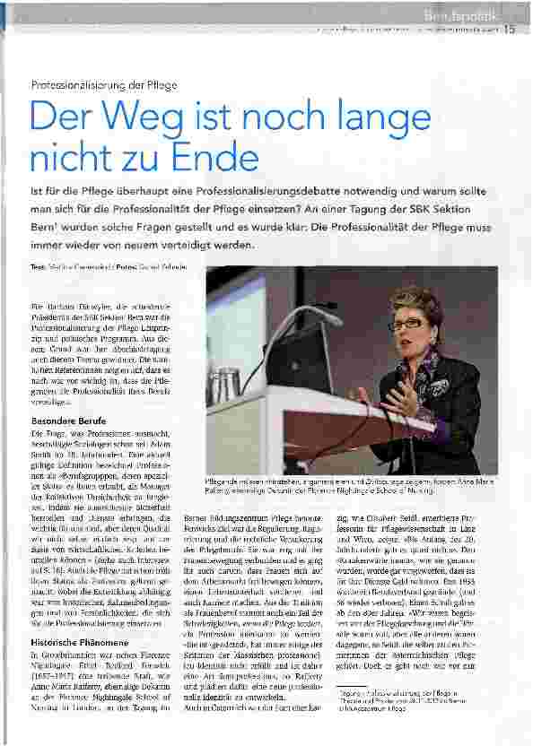 Vorschauseite 1: Der Weg ist noch lange nicht zu Ende