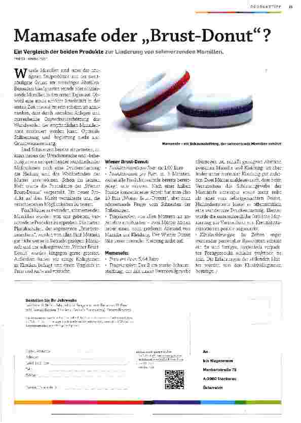 Vorschauseite 1: Mamasafe oder „Brust-Donut?