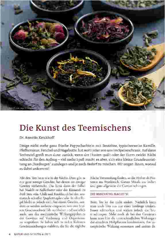Vorschauseite 1: Die Kunst des Teemischens