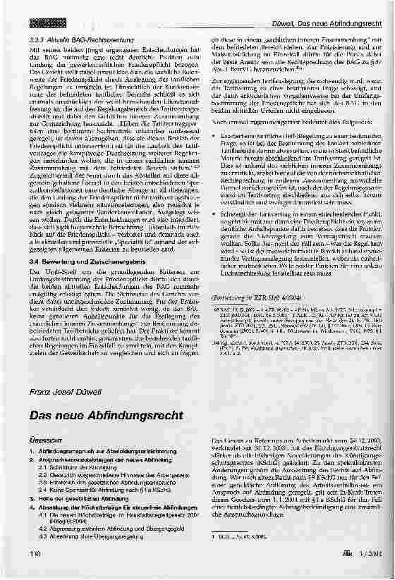 Vorschauseite 1: Das neue Abfindungsrecht