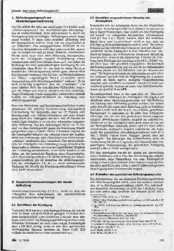 Vorschauseite 2: Das neue Abfindungsrecht