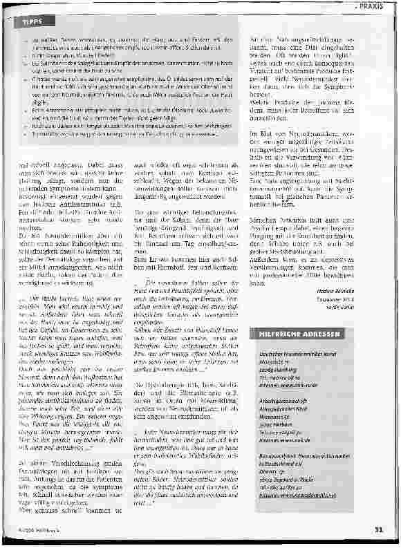 Vorschauseite 2: Leben mit Neurodermitis