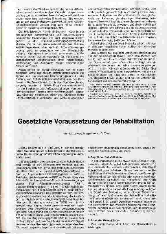Vorschauseite 4: Rehabilitation als klinische Aufgabe