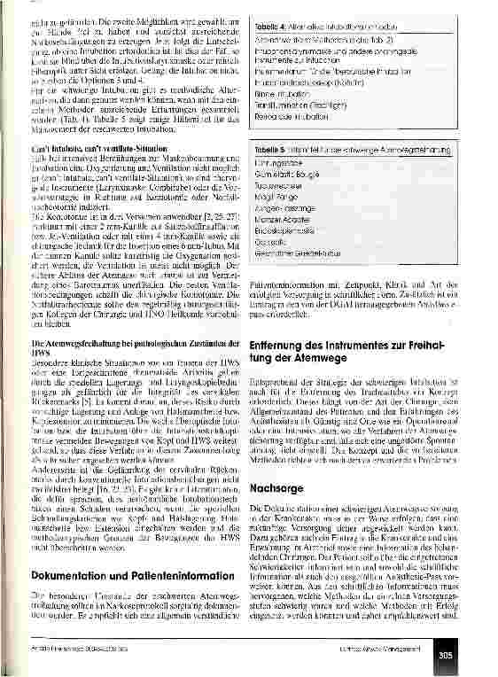 Vorschauseite 4: Airway Management Leitlinie der Deutschen Gesellschaft für Anästhesiologie und Intensivmedizin