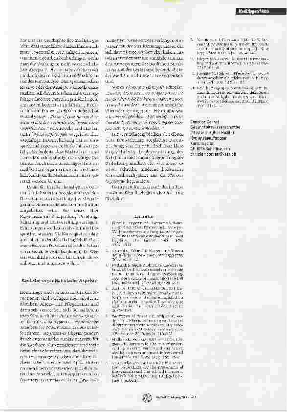Vorschauseite 2: Krankenhaushygiene damals und heute was hat sich geändert?
