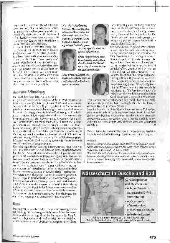 Vorschauseite 4: Kein Asyl - keine Pflege? Gesundheit von Menschen in der Illegalität