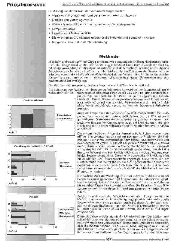 Vorschauseite 4: Patientinnenselbstbestimmung im Krankenhaus - Ist freie Essenswahl möglich?