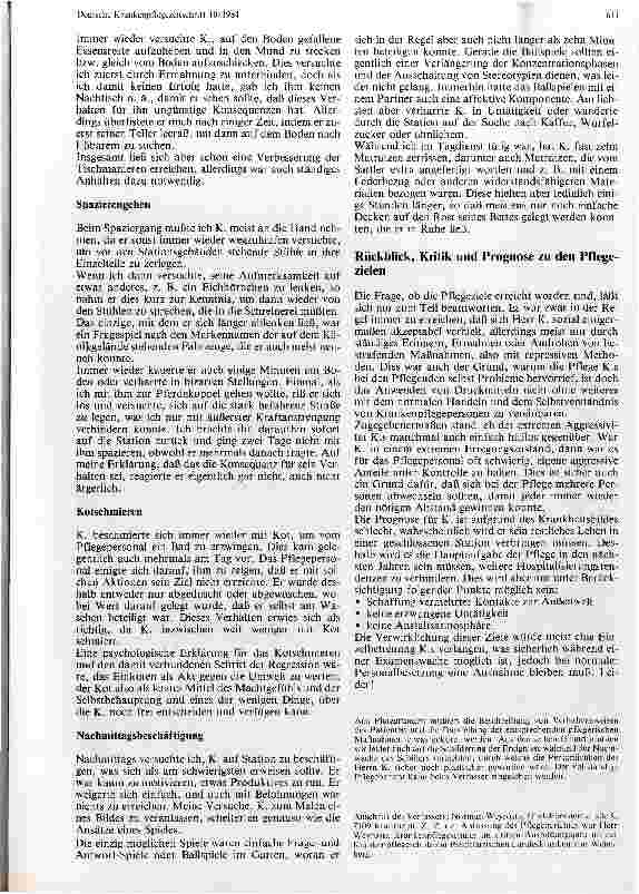 Vorschauseite 4: Die Pflege des Patienten K.