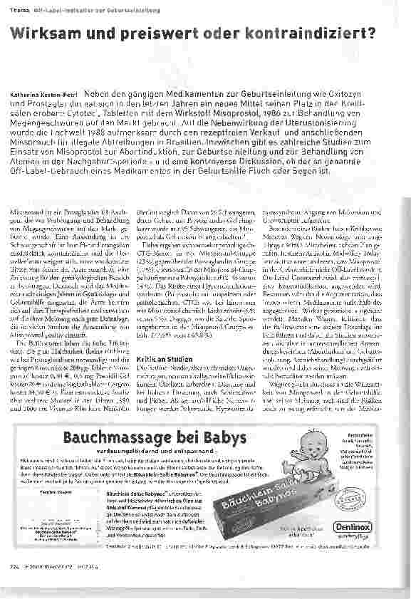Vorschauseite 1: Wirksam und preiswert oder kontraindiziert?