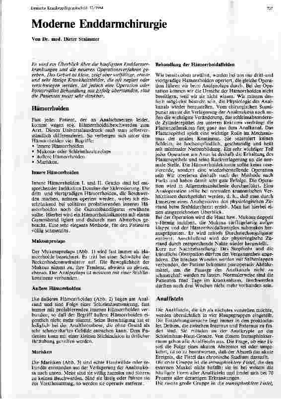 Vorschauseite 1: Moderne Enddarmchirurgie