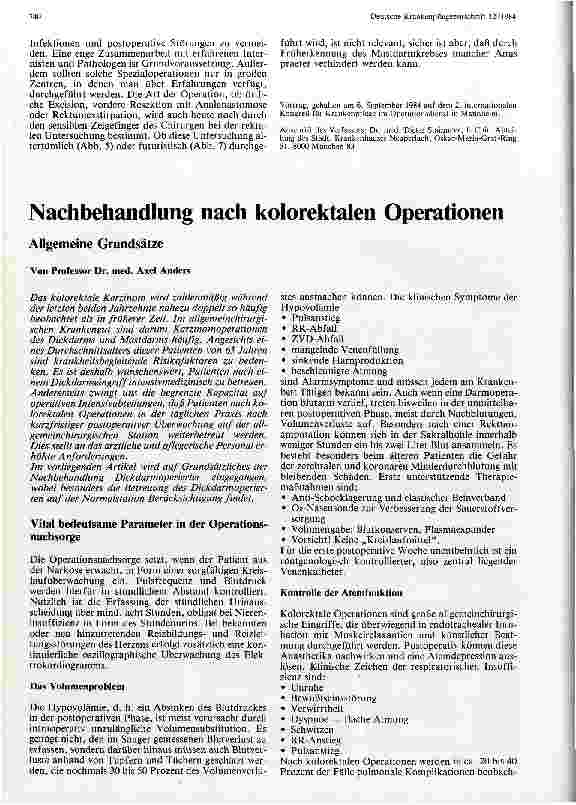 Vorschauseite 4: Moderne Enddarmchirurgie