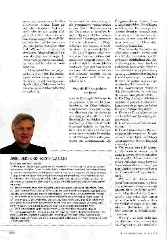 Vorschauseite 3: WAS MUSS DIE PFLEGE DOKUMENTIEREN?
