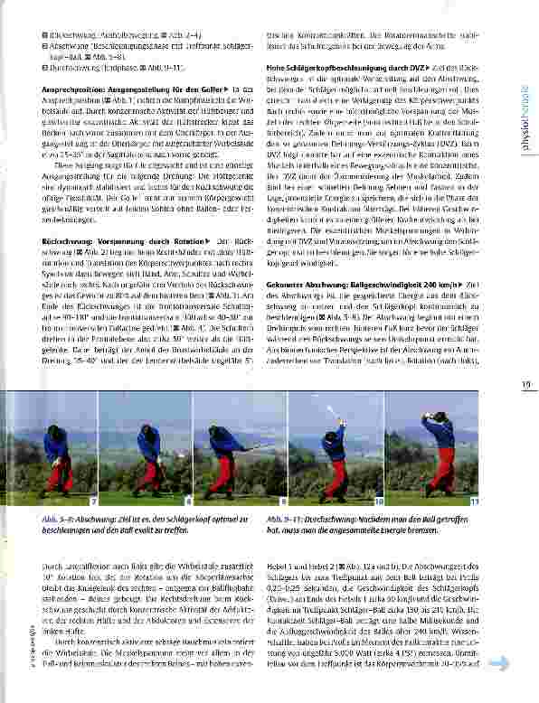 Vorschauseite 2: Wenn Golfer Beschwerden haben Basis der Therapie Schwunganalyse