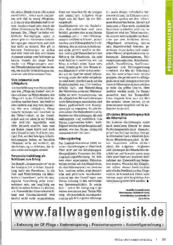 Vorschauseite 3: Pflege im Prozess