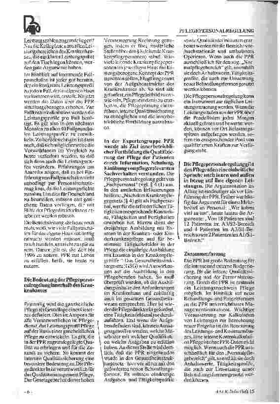 Vorschauseite 2: Pflegepersonalregelung - Ein Steuerungsinstrument des Pflegemanagements (PPR)