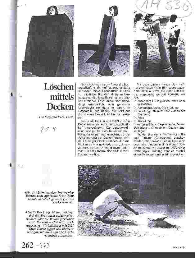 Vorschauseite 1: Löschen mittels Decken