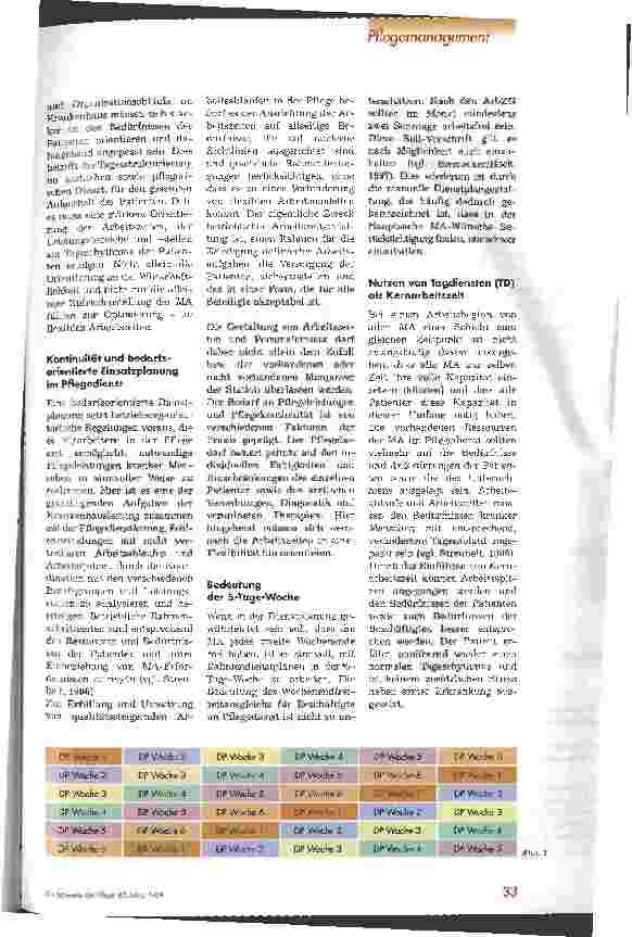 Vorschauseite 2: Flexible Arbeitszeiten im Unternehmen Krankenhaus Teil 1