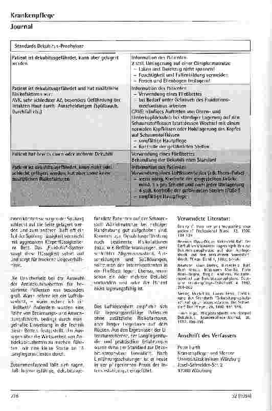 Vorschauseite 3: Standardisierte Dekubitusprophylaxe auf einer chirurgischen Intensivstation