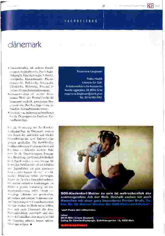 Vorschauseite 4: Organisation der Gesundheitssystems in Dänemark