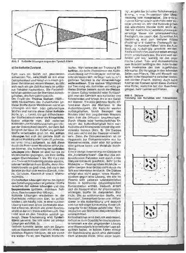 Vorschauseite 3: Ausgewählte Kapitel aus der Chemie 4. Folge: Diffusion, Osmose, Kolloide