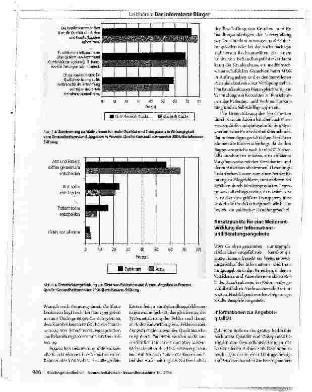 Vorschauseite 6: Der informierte Patient aus Sicht der Gesetzlichen Krankenversicherung