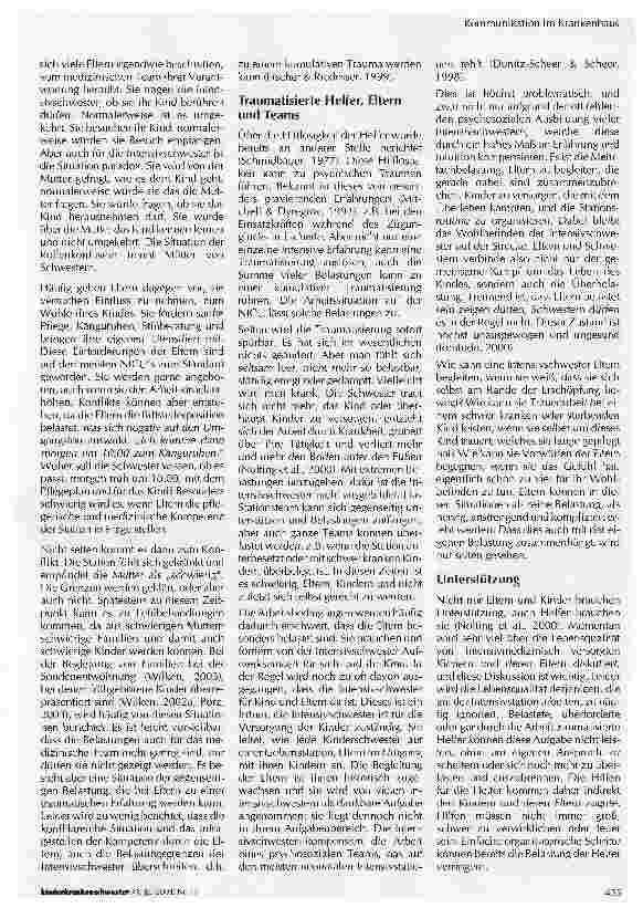 Vorschauseite 3: Zwischen Eltern und medizinischem Team: Trauma und Unterstützung