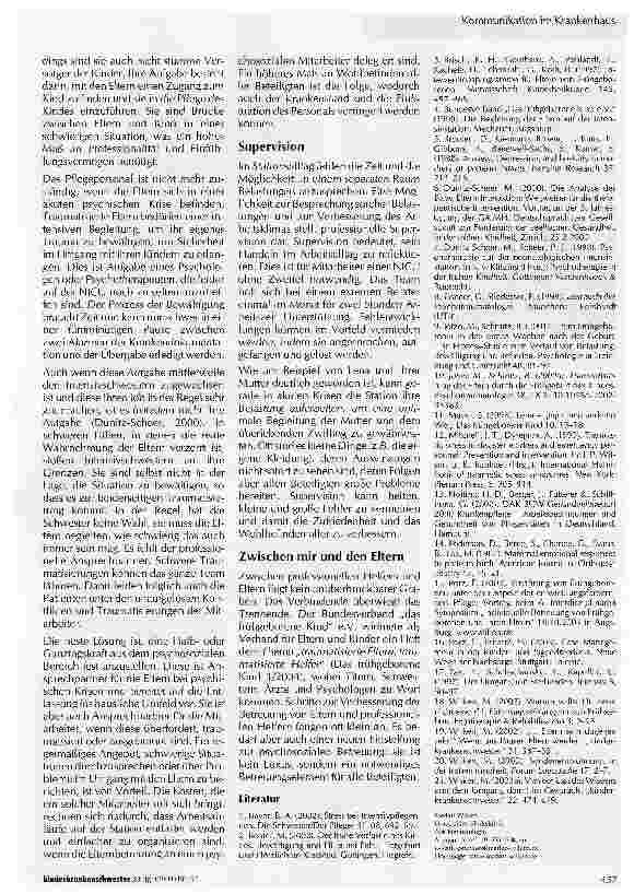 Vorschauseite 5: Zwischen Eltern und medizinischem Team: Trauma und Unterstützung