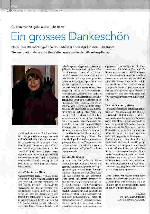 Vorschauseite 1: Ein grosses Dankeschön