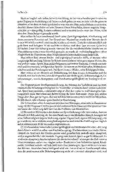 Vorschauseite 2: FALLBERICHT Menschen mit Behinderung: Cerebralparese