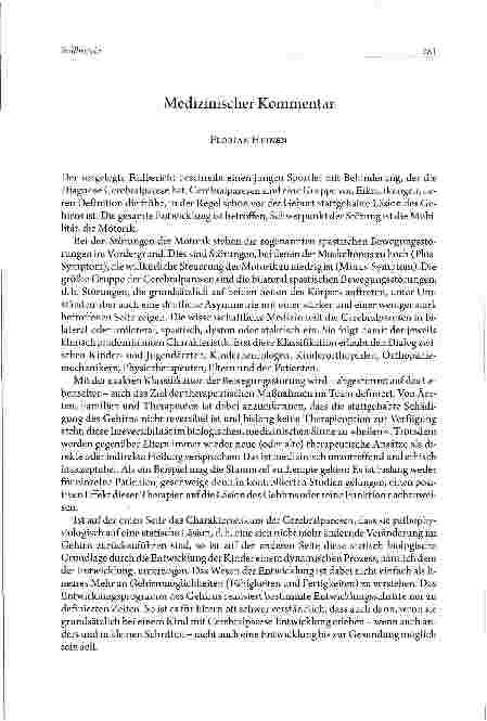 Vorschauseite 4: FALLBERICHT Menschen mit Behinderung: Cerebralparese
