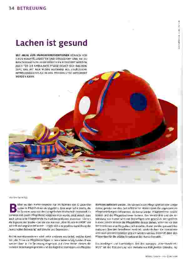 Vorschauseite 1: Lachen ist gesund