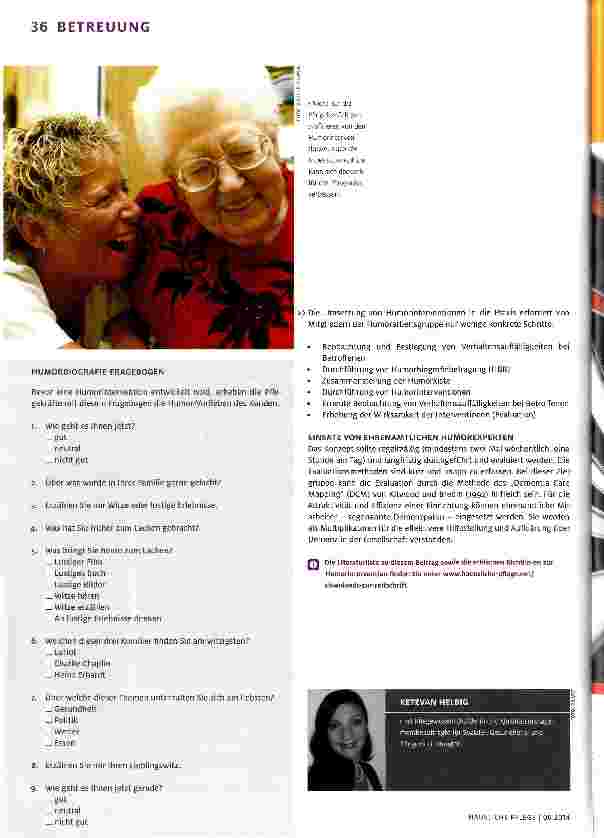 Vorschauseite 3: Lachen ist gesund