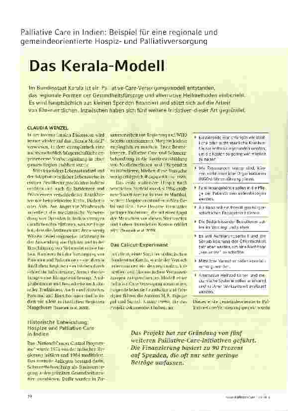 Vorschauseite 1: Das Kerala-Modell