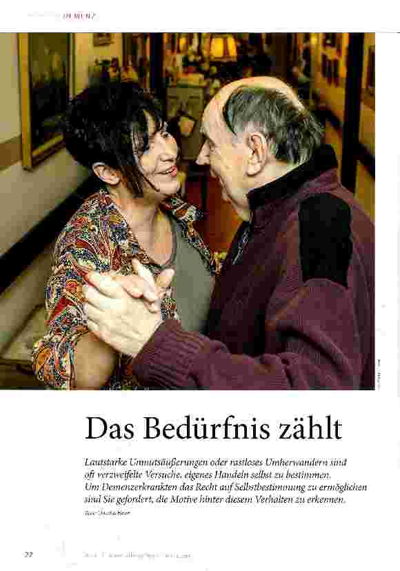 Vorschauseite 1: Das Bedürfnis zählt
