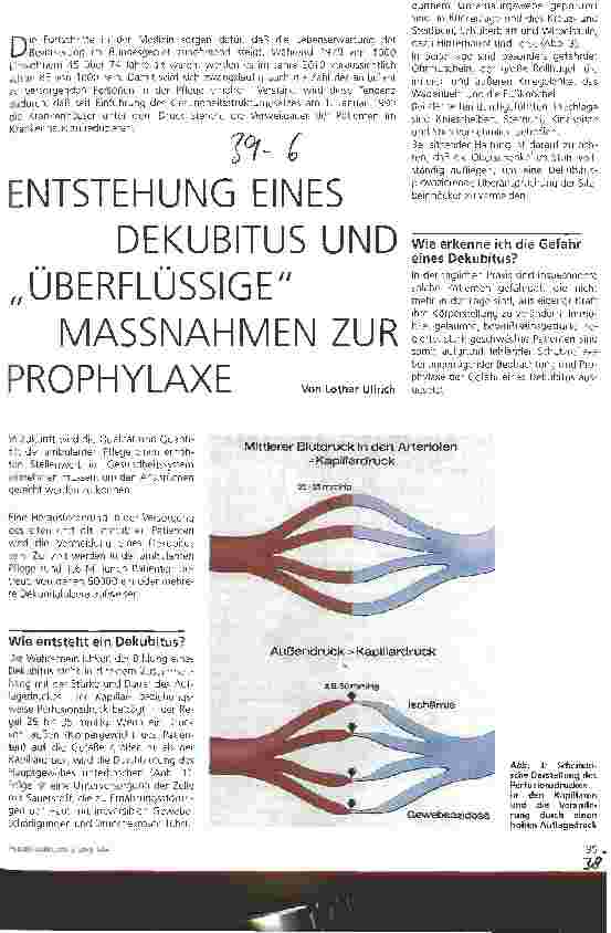 Vorschauseite 1: Entstehung eines Dekubitus und überflüssige Maßnahmen zur Prophylaxe