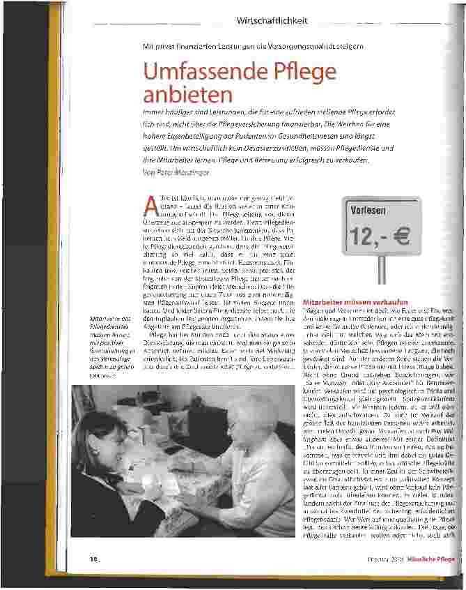 Vorschauseite 1: Umfassende Pflege anbieten