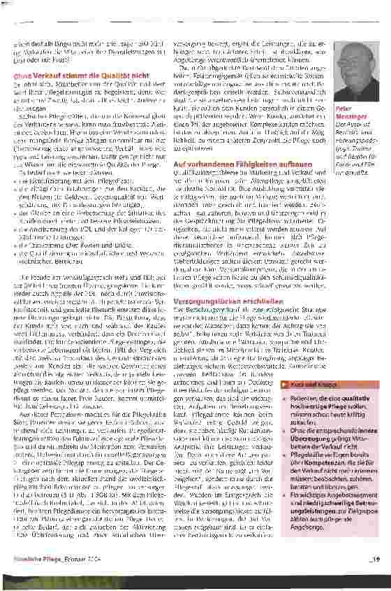 Vorschauseite 2: Umfassende Pflege anbieten