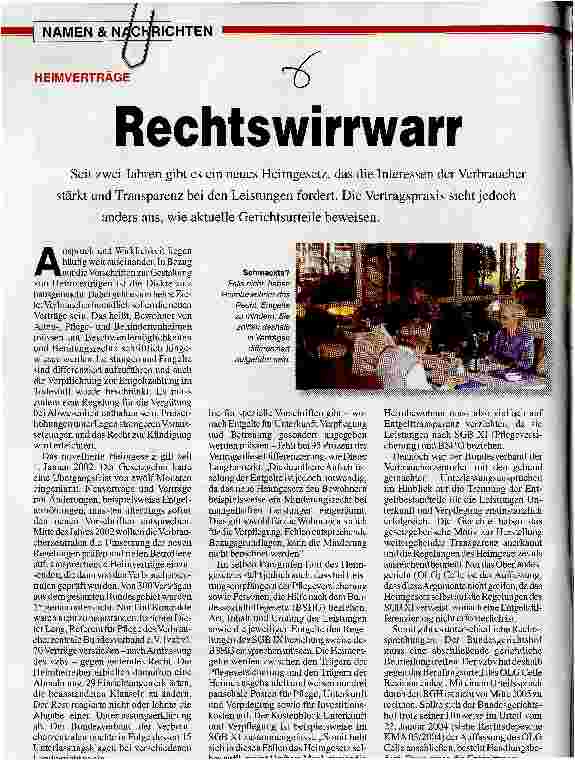 Vorschauseite 1: Rechtswirrwarr