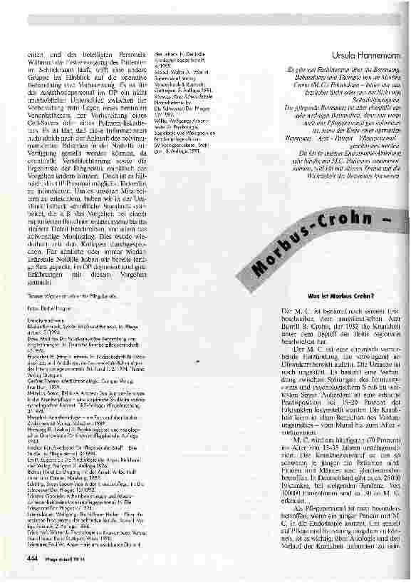Vorschauseite 1: Morbus-Crohn-Erkrankte in der Endoskopie