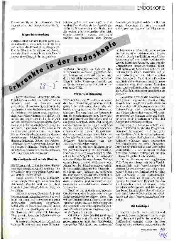 Vorschauseite 2: Morbus-Crohn-Erkrankte in der Endoskopie