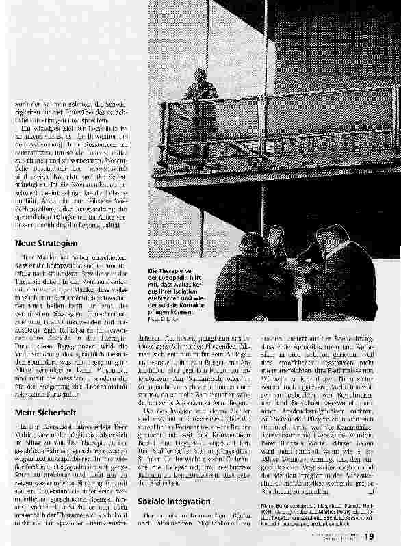Vorschauseite 2: Logopädie bringt Worte zurück
