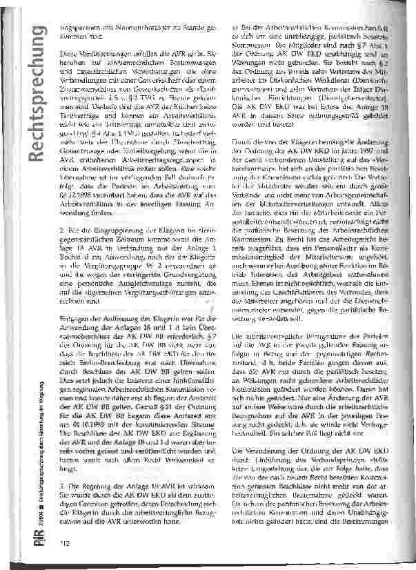 Vorschauseite 4: Beschäftigungssicherung durch Absenkung der Vergütung BAG, Urteil vom 15.11.2001