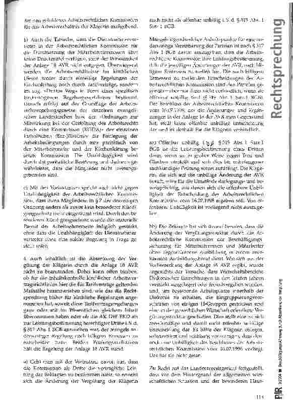 Vorschauseite 5: Beschäftigungssicherung durch Absenkung der Vergütung BAG, Urteil vom 15.11.2001