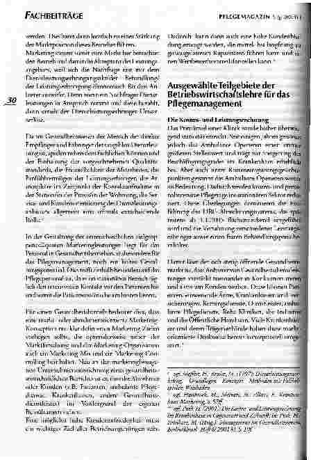 Vorschauseite 5: Der Beitrag der Betriebswirtschaftslehre für das Pflegemanagement